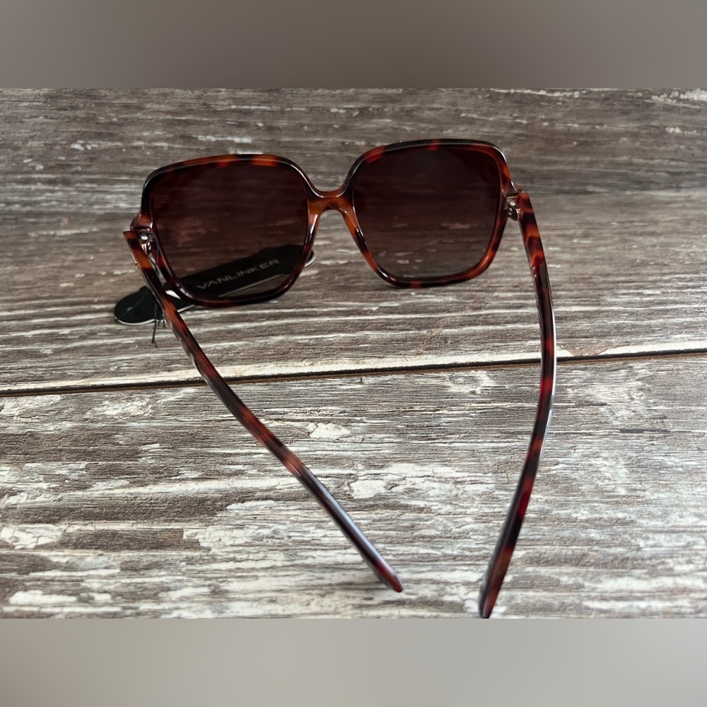 Vanlinker Tortoise Shell Geometric Sunglasses Gradient Lenses Retro Aviator New - Picture 6 of 16